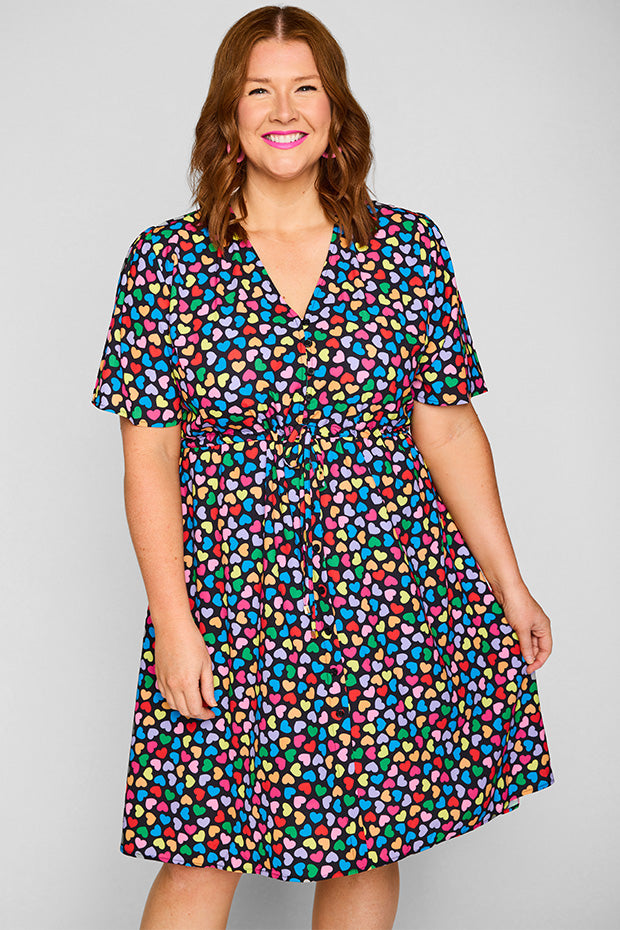 Siena Love Candy Black Dress – Love Candy Black knee length dress