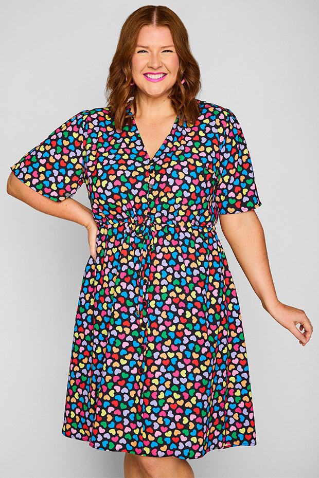 Siena Love Candy Black Dress – Love Candy Black knee length dress
