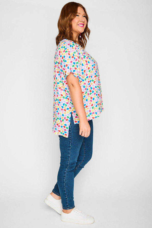 Serena Love Candy White Top – Love Candy White top