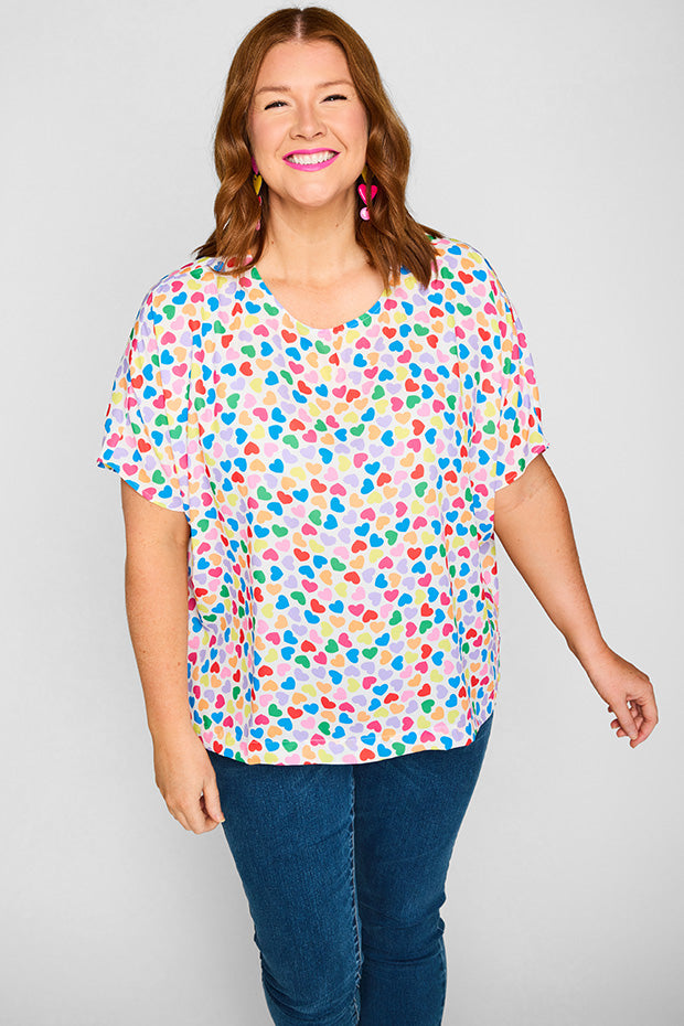Serena Love Candy White Top – Love Candy White top