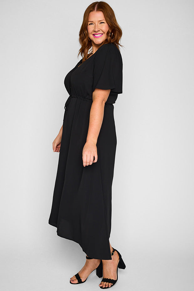 Marley Black Dress – Black midi dress