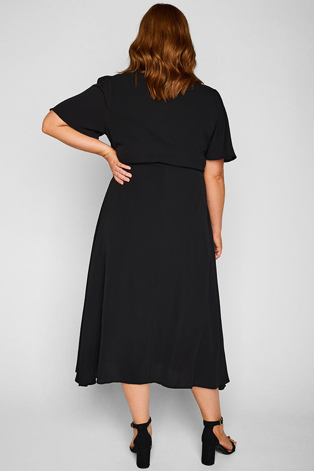 Marley Black Dress – Black midi dress
