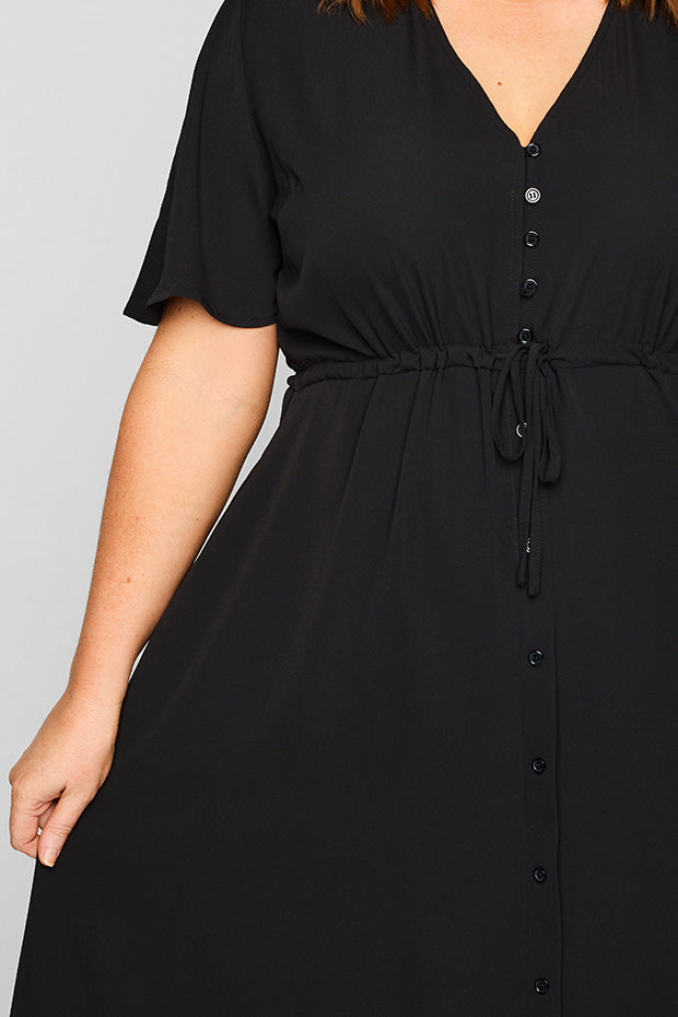 Marley Black Dress – Black midi dress