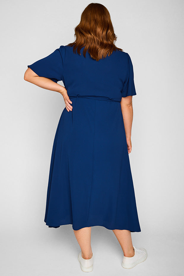Marley Navy Dress – Navy midi dress
