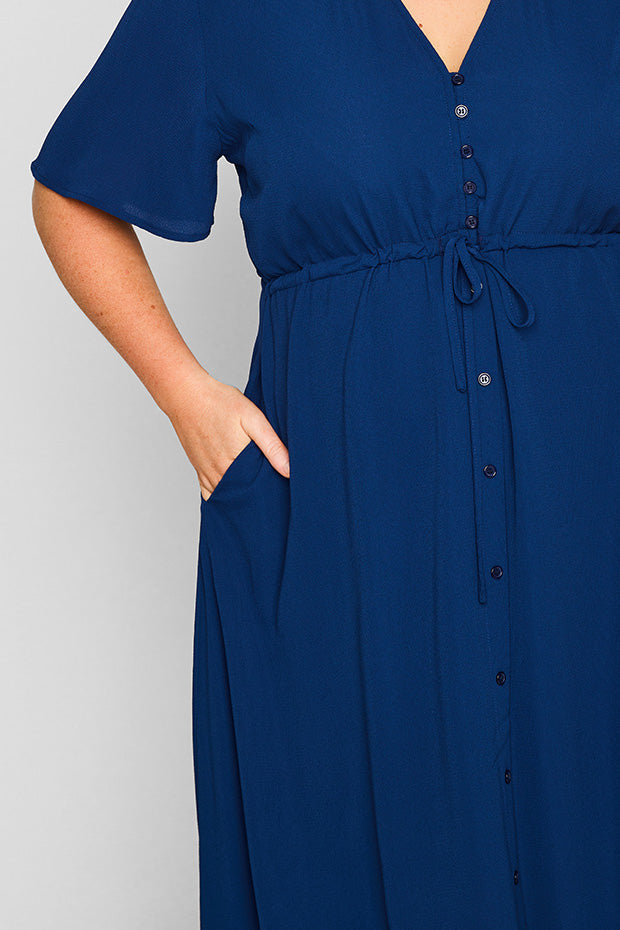 Marley Navy Dress – Navy midi dress