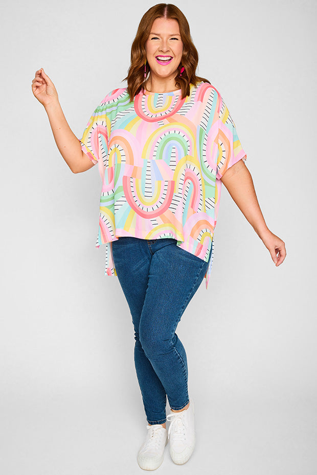 Serena Rainbow Vibing Top – Rainbow Vibing top