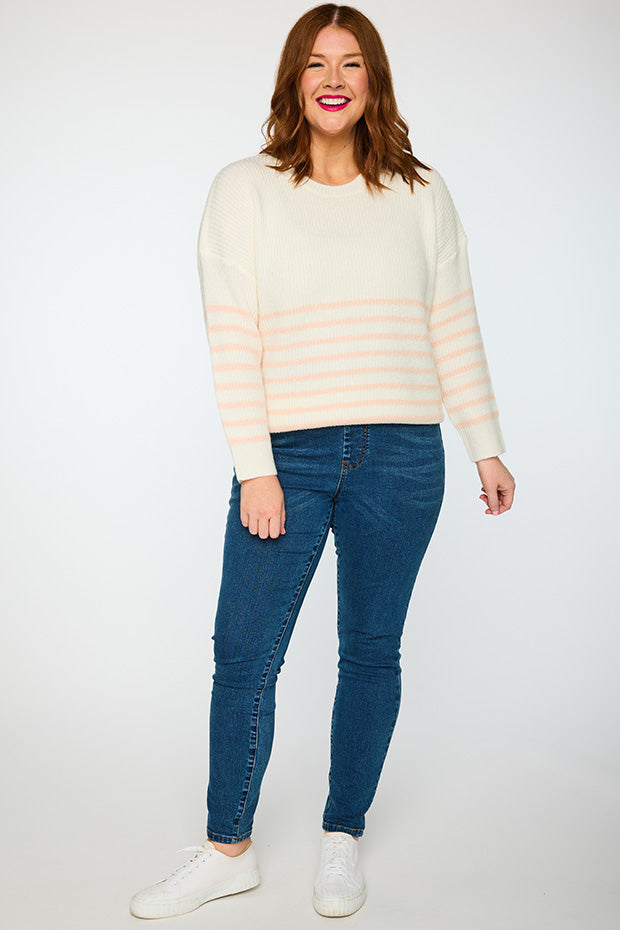 Bree Natural/Fawn Knit – Natural/Fawn knit jumper