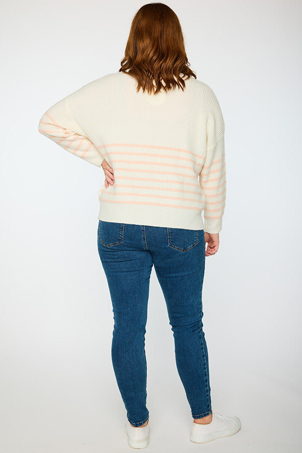 Bree Natural/Fawn Knit – Natural/Fawn knit jumper