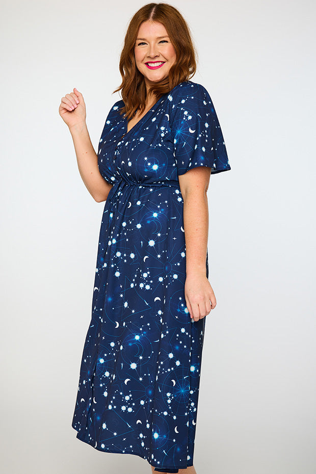Marley Celestial Sky Dress – Celestial Sky midi dress