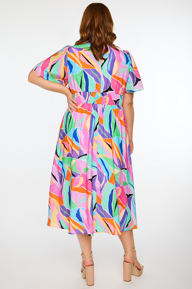 Evie Colour Swatch Dress – Colour Swatch midi dress