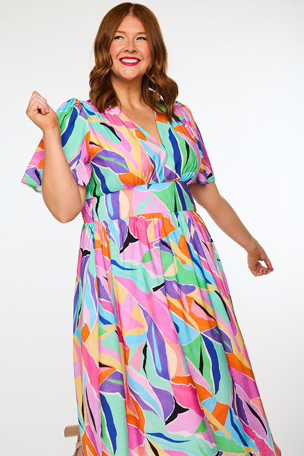 Evie Colour Swatch Dress – Colour Swatch midi dress