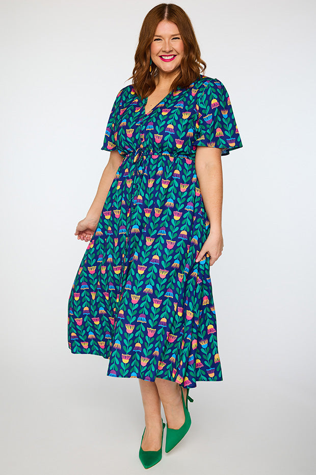 Marley Eucalyptus Buds Dress | Little Party Dress Marley Eucalyptus Buds Dress | Little Party Dress