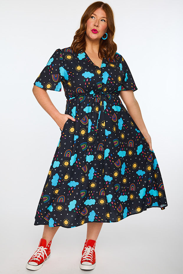 Marley Happy Sun Dress Little Party Dress Marley Happy Sun Dress Little Party Dress