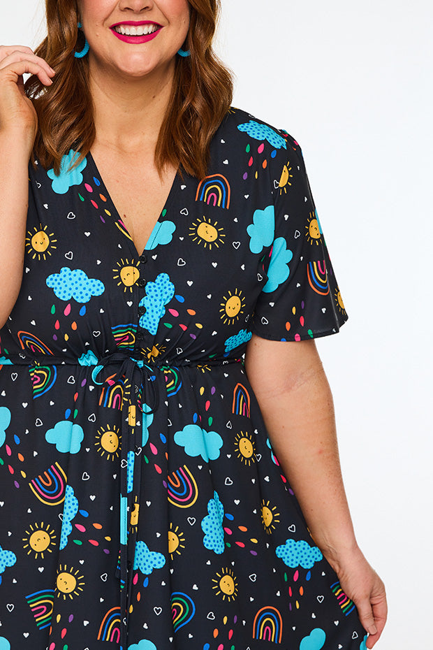 Marley Happy Sun Dress – Happy Sun midi dress