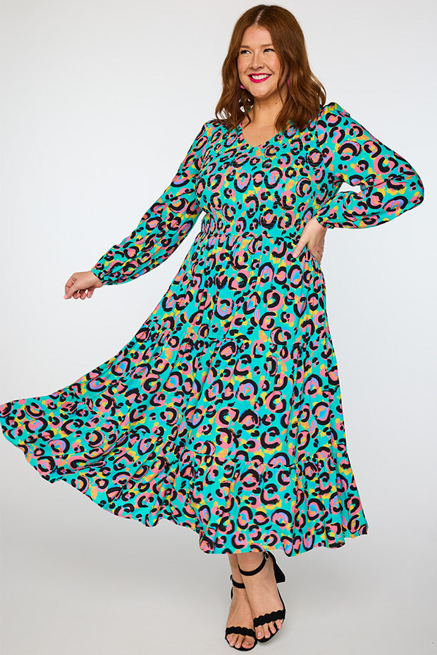 Maeve Little Party Leopard Dress – Little Party Leopard maxi dress