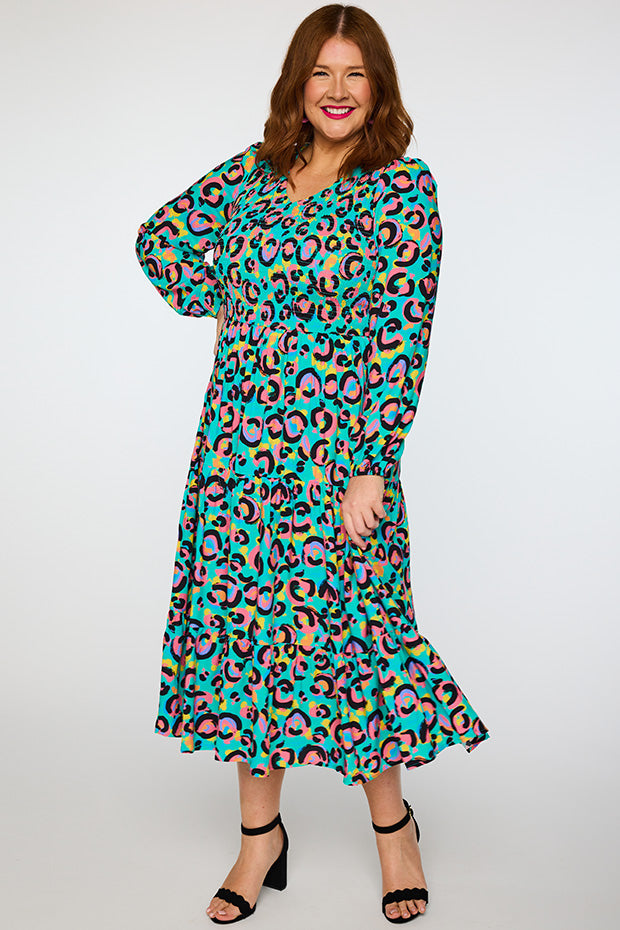 Maeve Little Party Leopard Dress – Little Party Leopard maxi dress