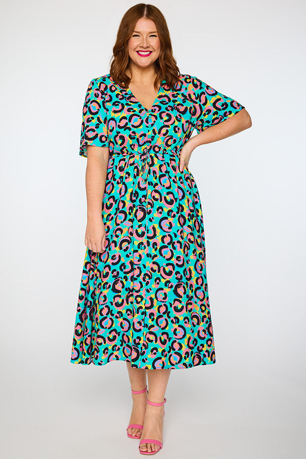 Michelle Little Party Leopard Dress – Little Party Leopard midi dress