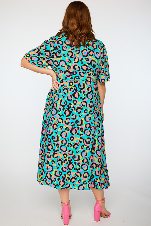 Michelle Little Party Leopard Dress – Little Party Leopard midi dress