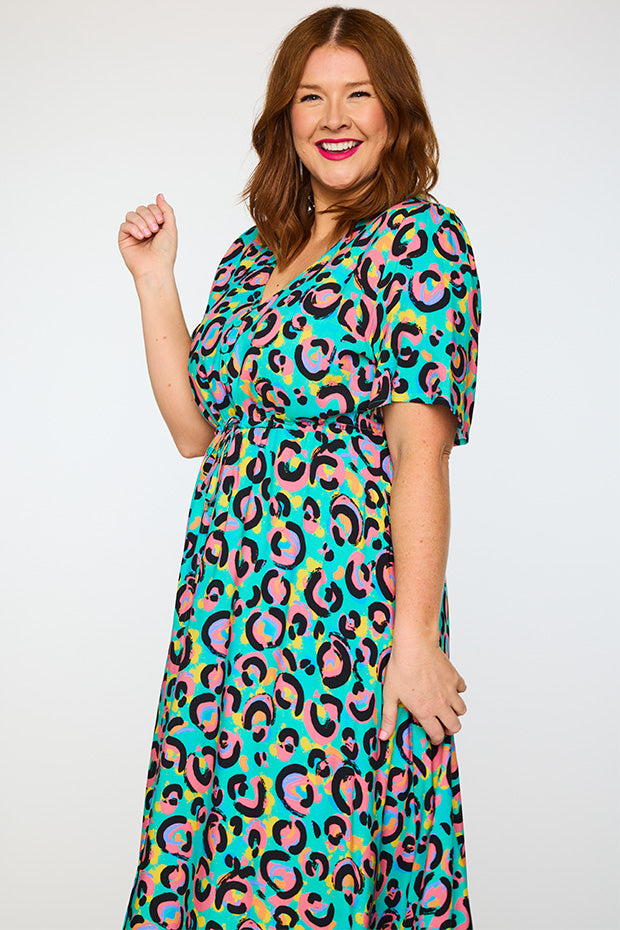 Michelle Little Party Leopard Dress – Little Party Leopard midi dress