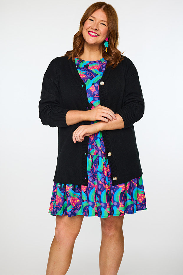 Nola Black Cardi – Black cardigan