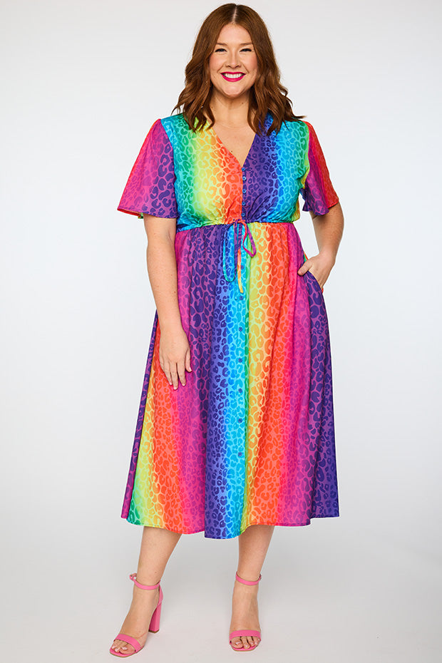 Marley Ombre Leopard Dress – Ombre Leopard midi dress