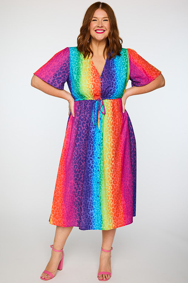 Marley Ombre Leopard Dress – Ombre Leopard midi dress