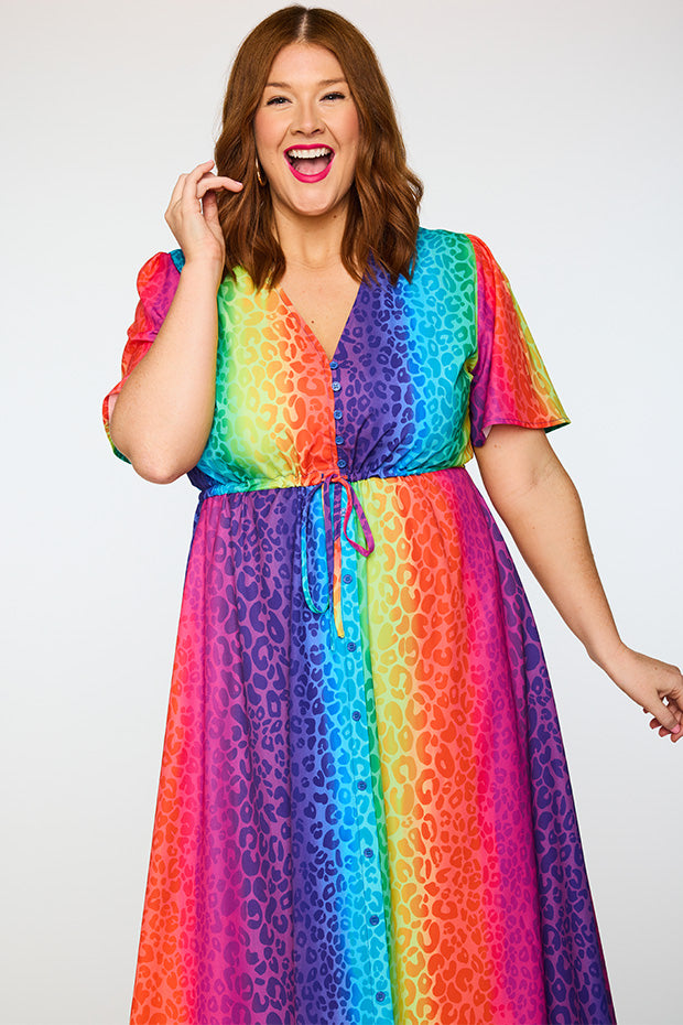 Marley Ombre Leopard Dress – Ombre Leopard midi dress