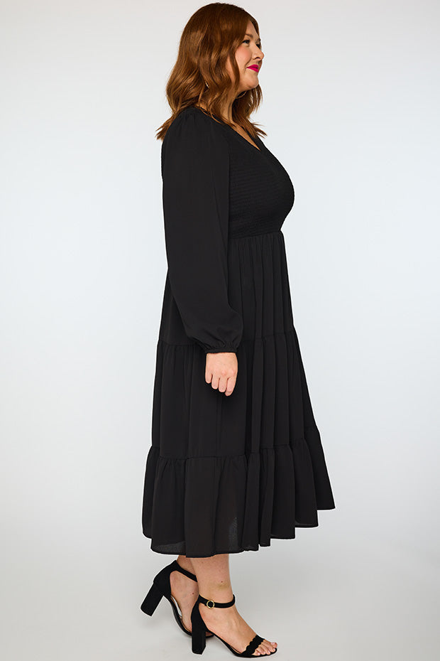 Stevie Black Dress – Black maxi dress