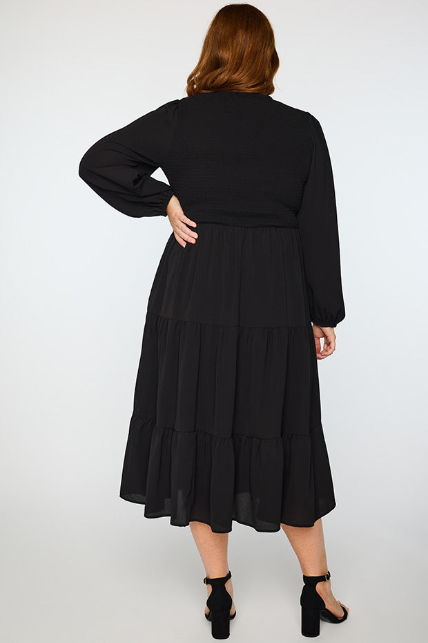 Stevie Black Dress – Black maxi dress