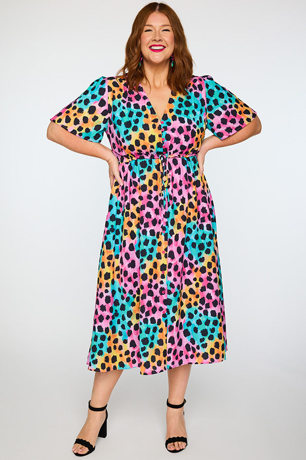 Marley Trio Cheetah Dress – Trio Cheetah midi dress