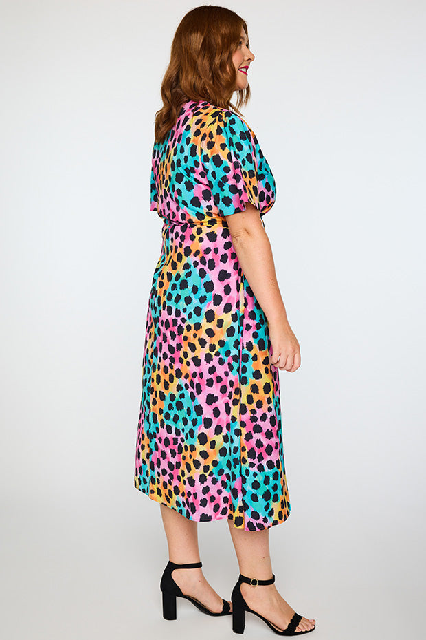 Marley Trio Cheetah Dress – Trio Cheetah midi dress