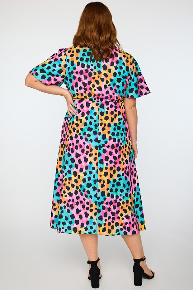 Marley Trio Cheetah Dress – Trio Cheetah midi dress