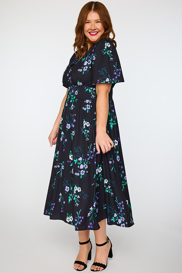Imogen Violet Night Dress – Violet Night midi dress