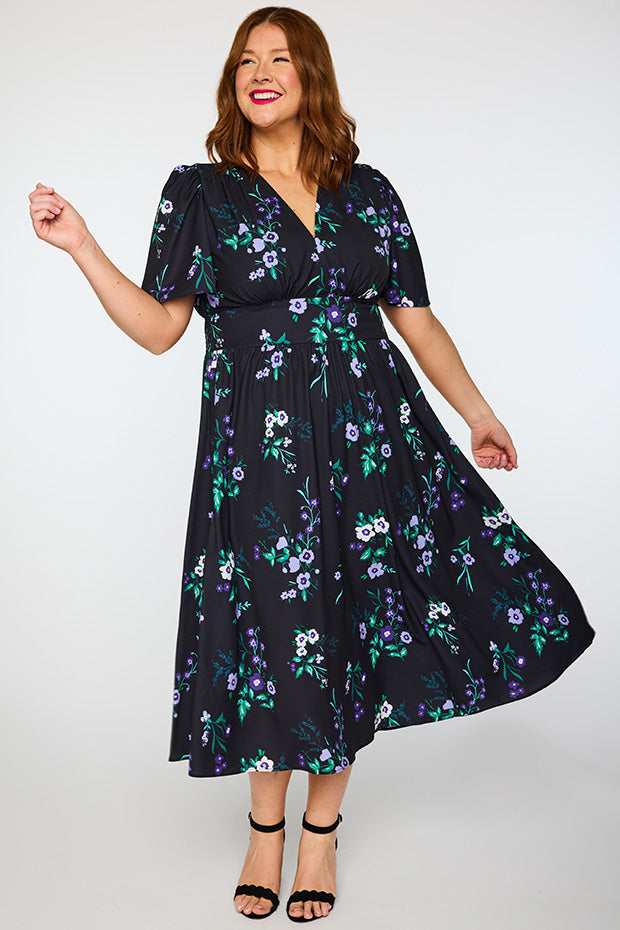 Imogen Violet Night Dress – Violet Night midi dress