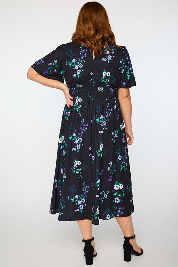 Imogen Violet Night Dress – Violet Night midi dress