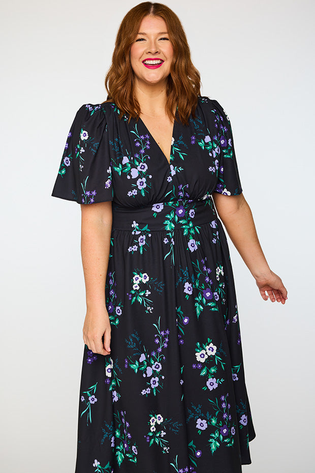 Imogen Violet Night Dress – Violet Night midi dress