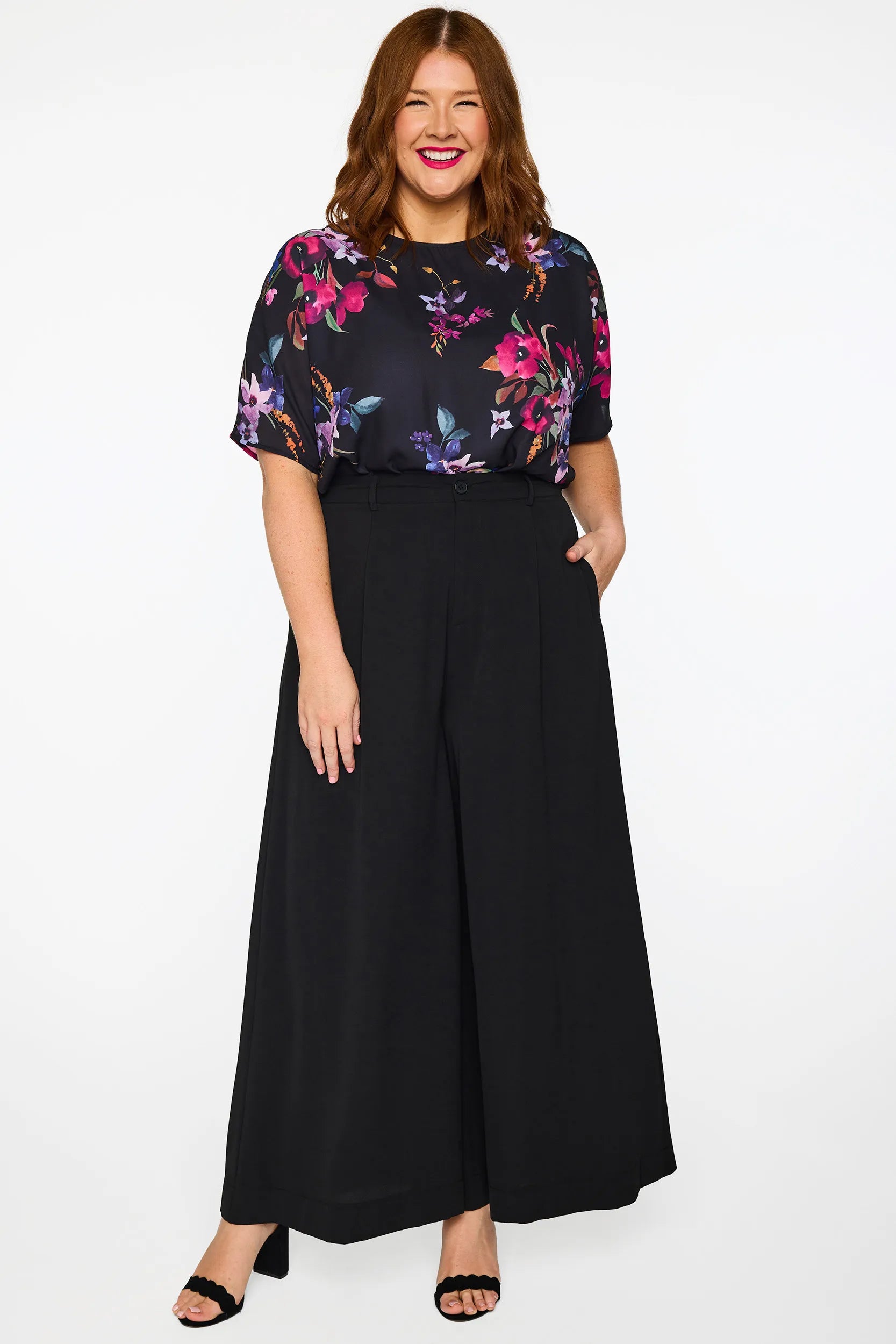 Zoey Black Pant – Black wide leg pants