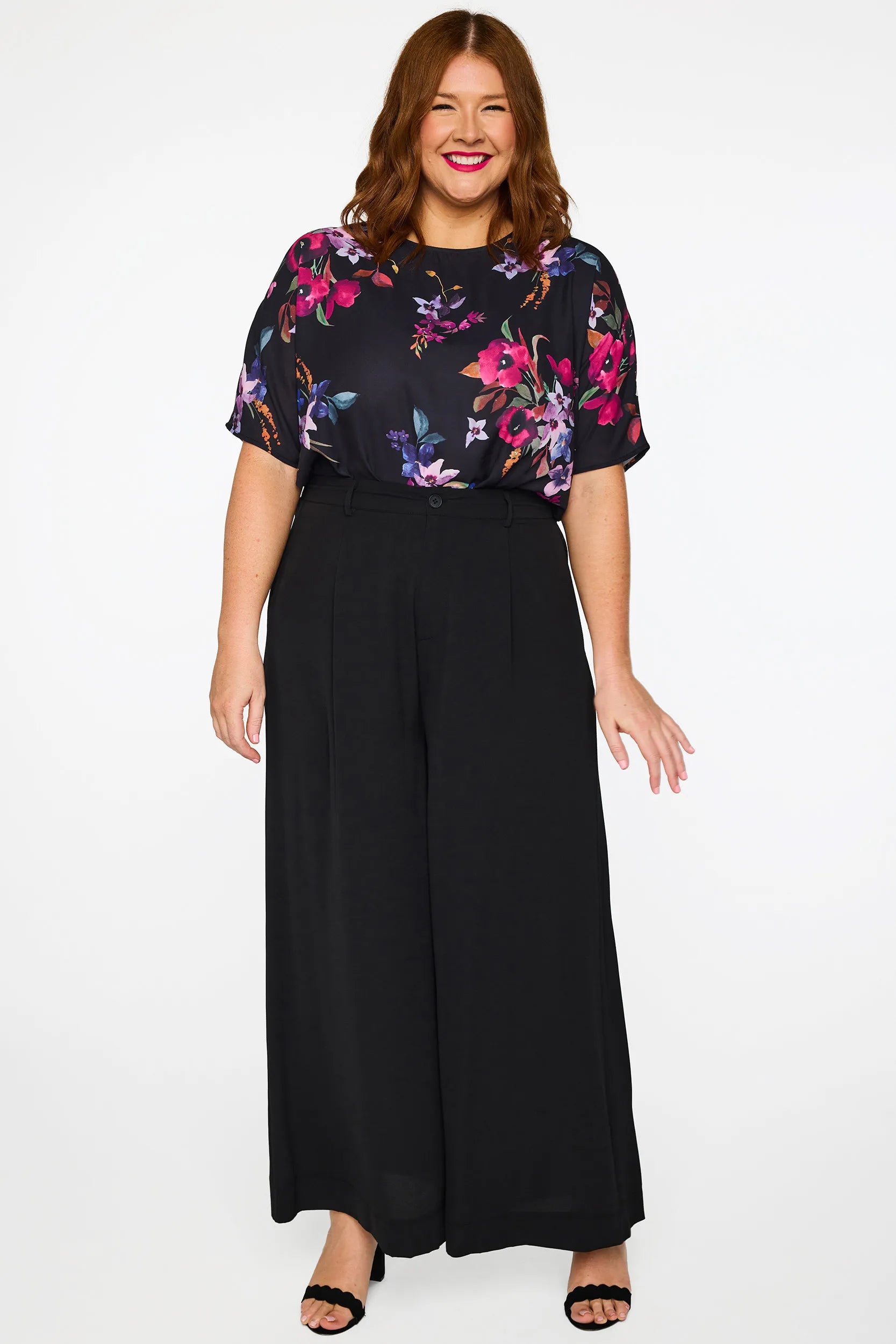 Zoey Black Pant – Black wide leg pants