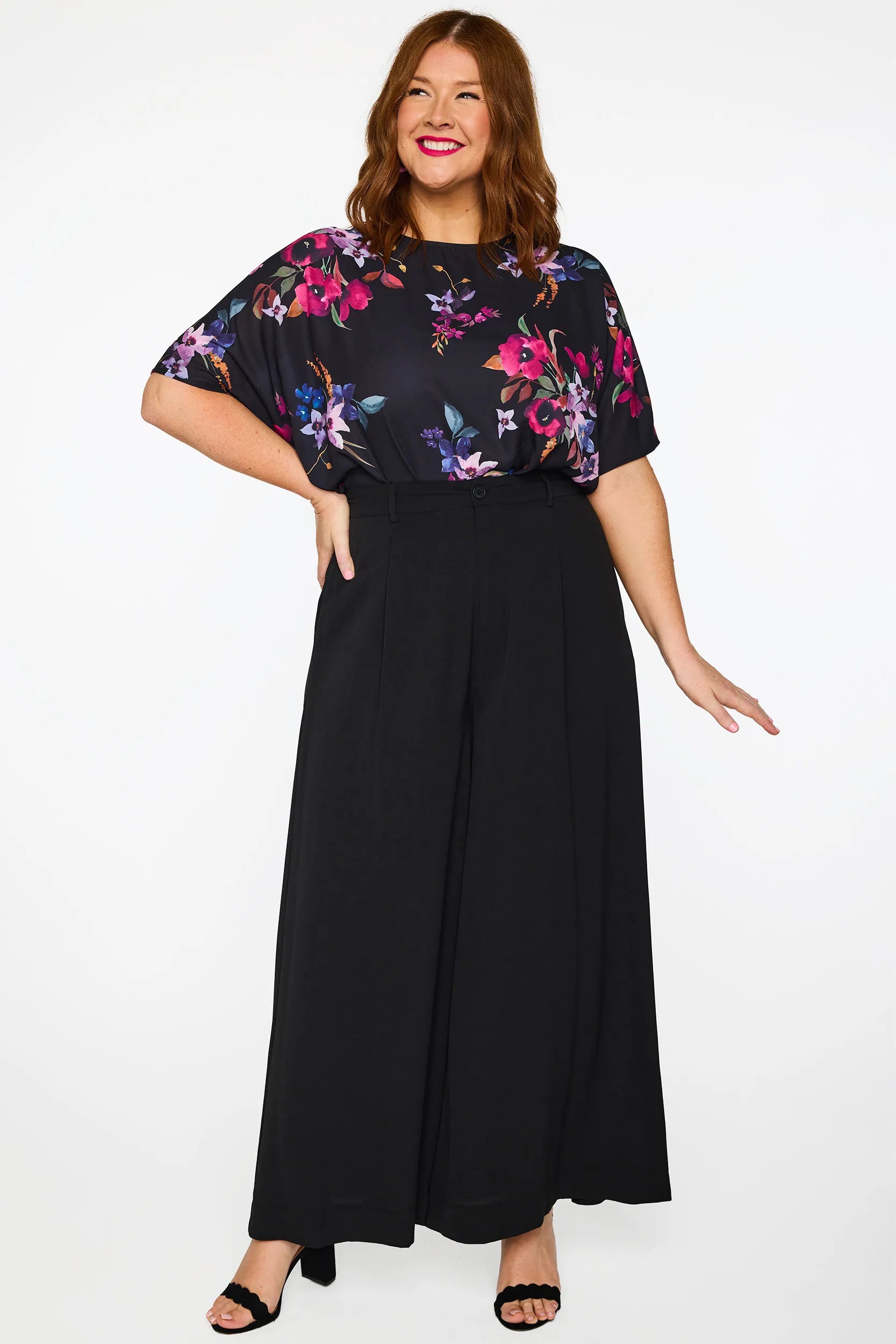 Zoey Black Pant – Black wide leg pants