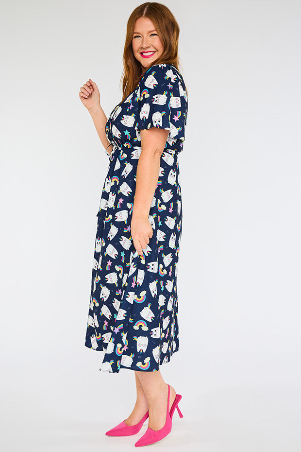 Marley Caticorns Navy Dress – Caticorns Navy midi dress
