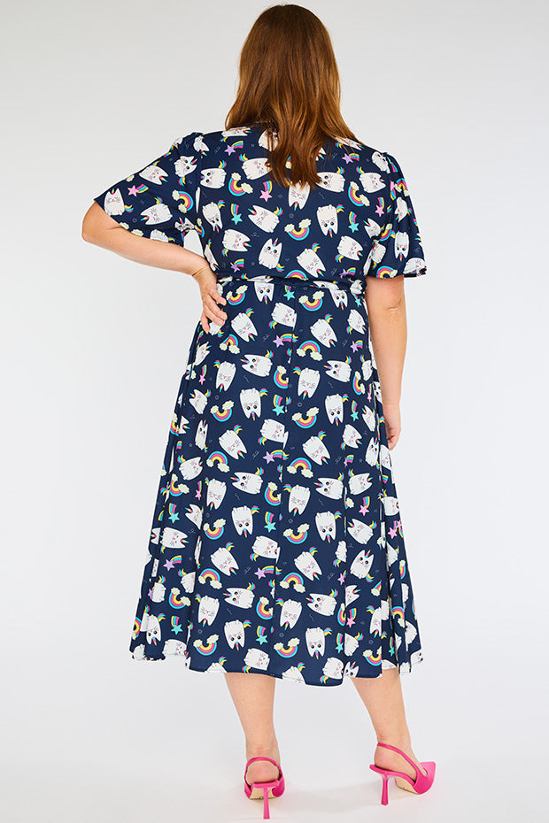 Marley Caticorns Navy Dress – Caticorns Navy midi dress