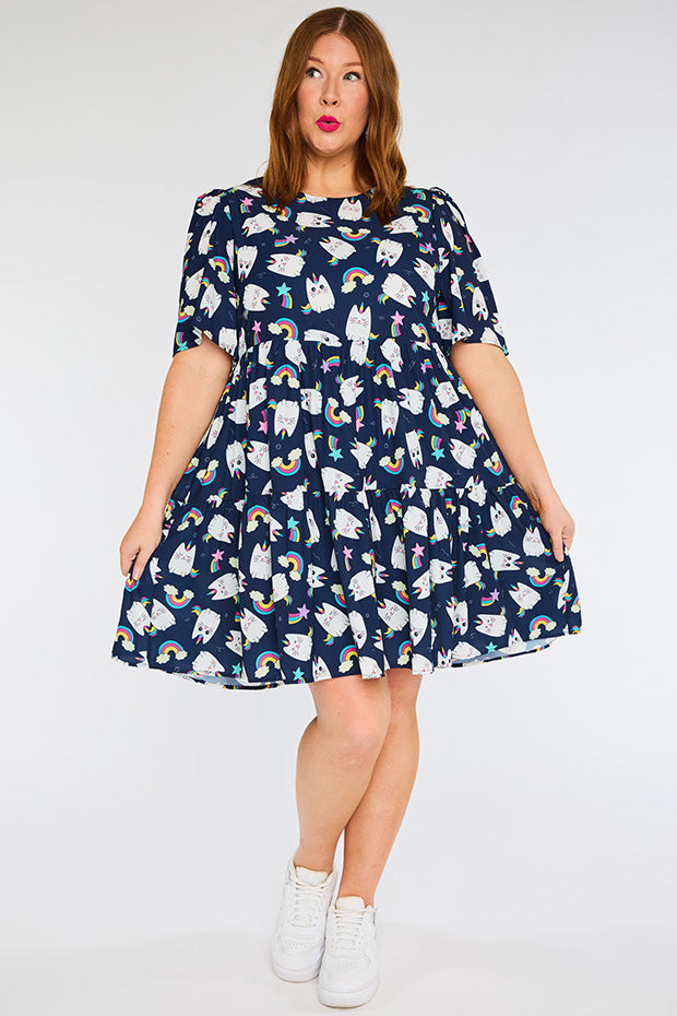 Jackson Caticorns Navy Dress – Caticorns Navy mini dress