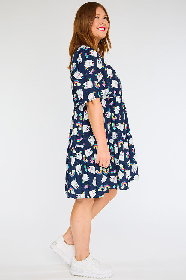 Jackson Caticorns Navy Dress – Caticorns Navy mini dress