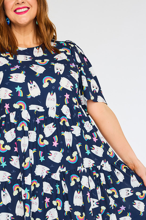 Jackson Caticorns Navy Dress – Caticorns Navy mini dress