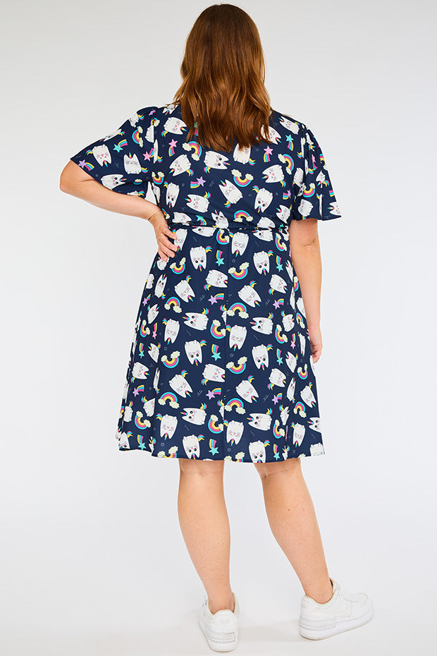 Siena Caticorns Navy Dress – Caticorns Navy knee length dress