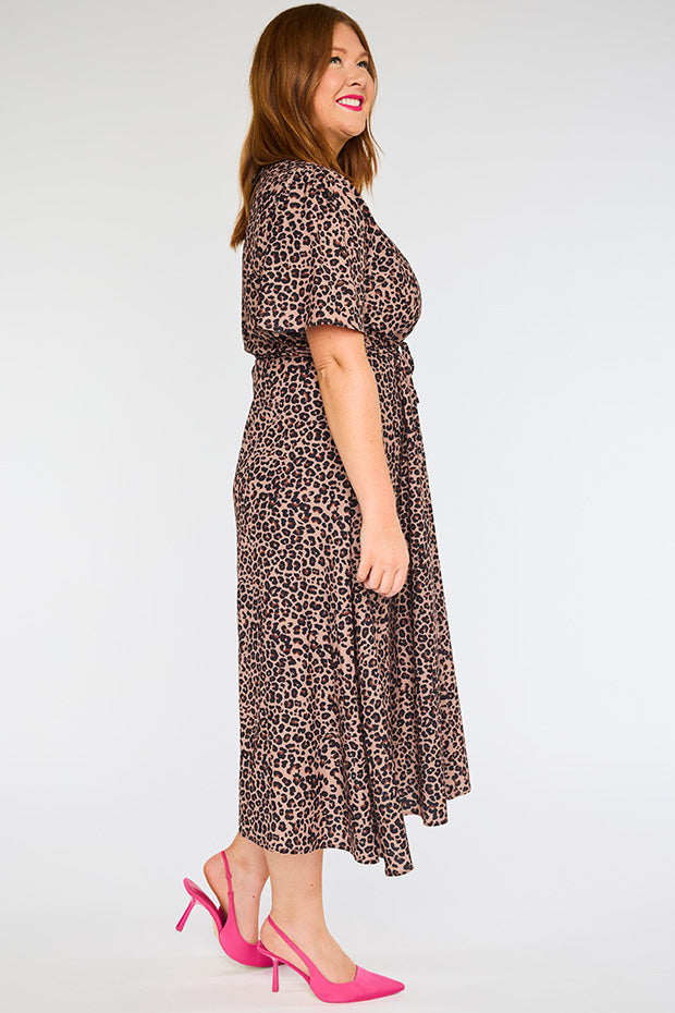 Marley Classic Leopard Dress – Classic Leopard midi dress