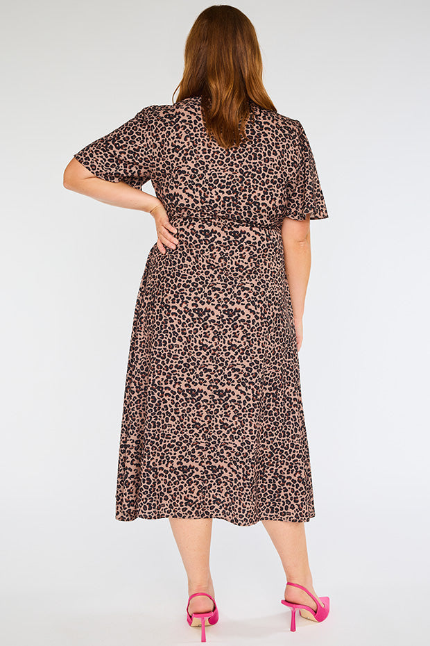 Marley Classic Leopard Dress – Classic Leopard midi dress