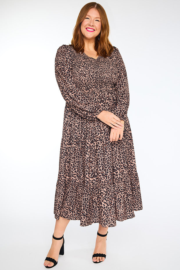 Stevie Classic Leopard Dress – Classic Leopard maxi dress