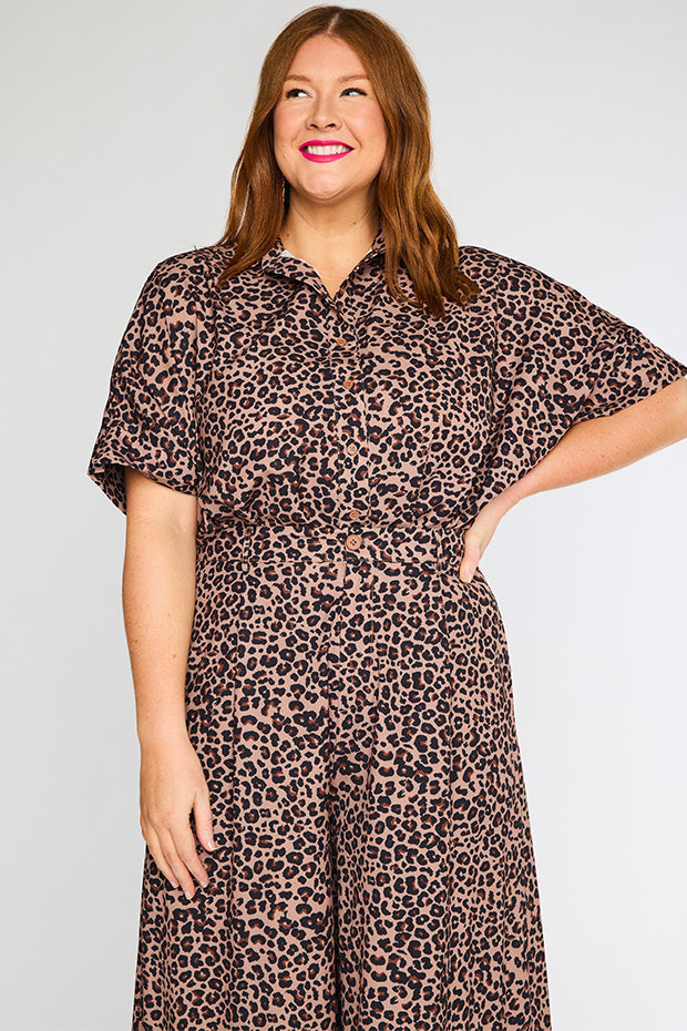 Zoey Classic Leopard Pant – Classic Leopard wide leg pants