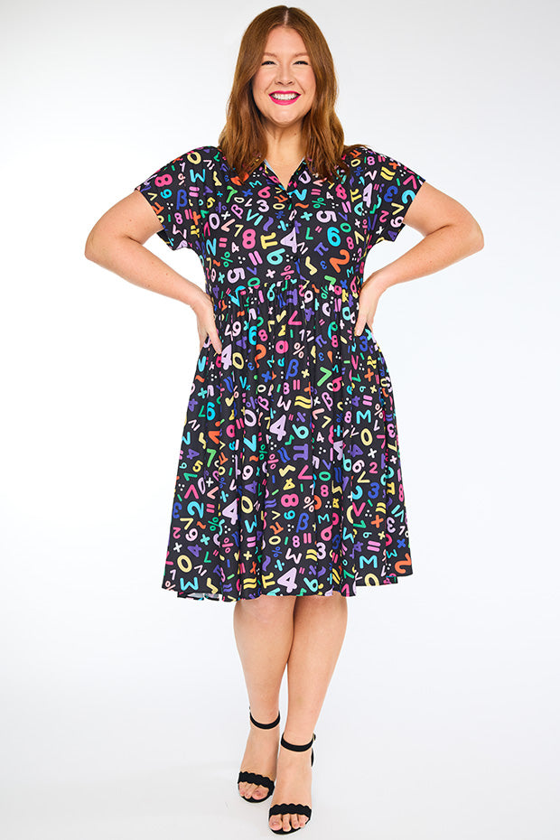 Frankie Maths Equations Dress – Maths Equations shirt dress